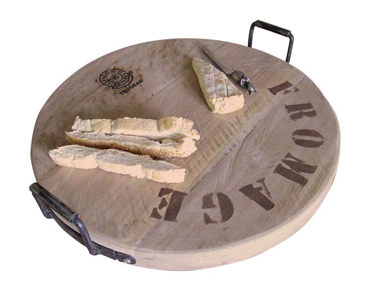 Maison Fromage Round Board with Iron Handles