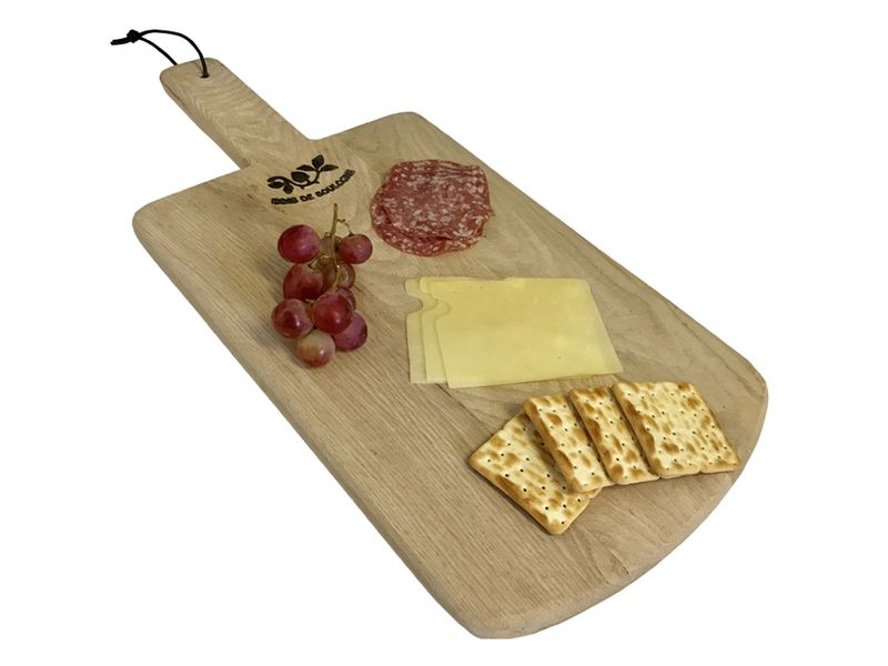 Maison rectangle serving/cheese board with wooden handle