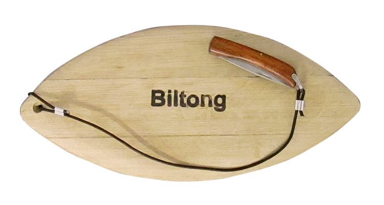 Maison Oval Biltong Board with Knife: Small