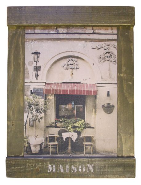 Maison Canvas - Medium French Cafe - Chairs (670mm x 440mm)