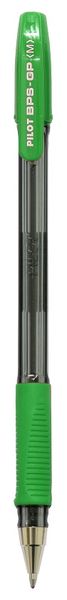 Pilot BPS Grip Medium Ballpoint Pen - Green (Pack of 12)
