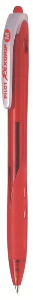 Pilot Rexgrip Retractable Medium Ballpoint Pen - Red (Pack of 12)