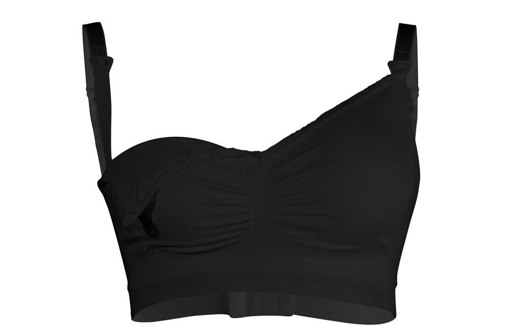 Carriwell Seamless Organic Cotton Nursing Bra Black Buy Online In South Africa 