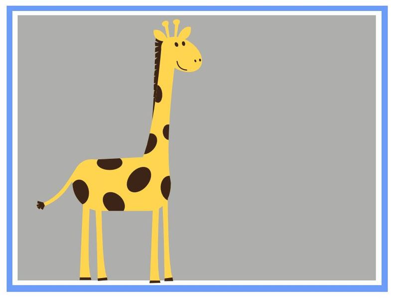 HappiNest Giraffe Safari Canvas