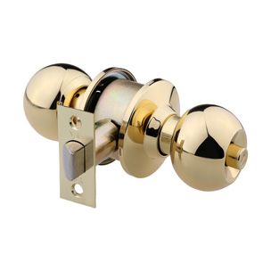 Yale Round Cylindrical Knobset PB