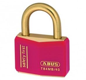 Abus T84 Inox Padlock 40mm Red