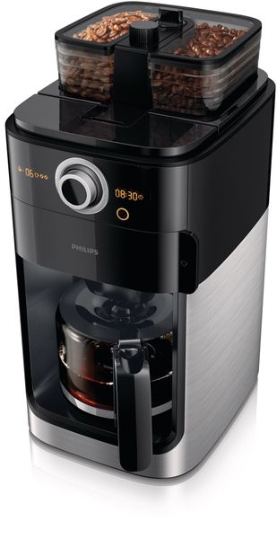 Philips - Grind and Brew Coffee Machine - Black