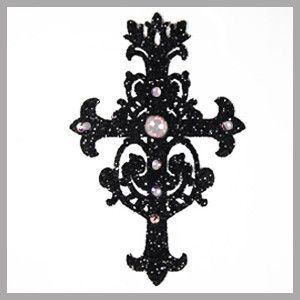 Black Lace Skin Jewellery: Black Sparkle Collection - Radiant - Without Crystals