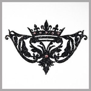 Black Lace Skin Jewellery: Black Sparkle Collection - Majestic - Without Crystals