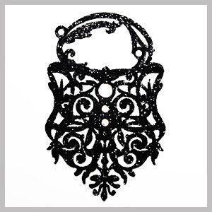 Black Lace Skin Jewellery: Black Sparkle Collection - Elegant - Without Crystals