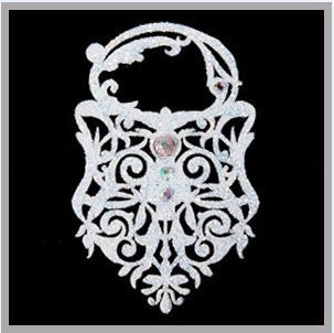 Black Lace Skin Jewellery: Bridal Collection - Elegant - Champagne - Without Crystals