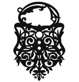 Black Lace Skin Jewellery: Matte Black Collection - Elegant - Without Crystals