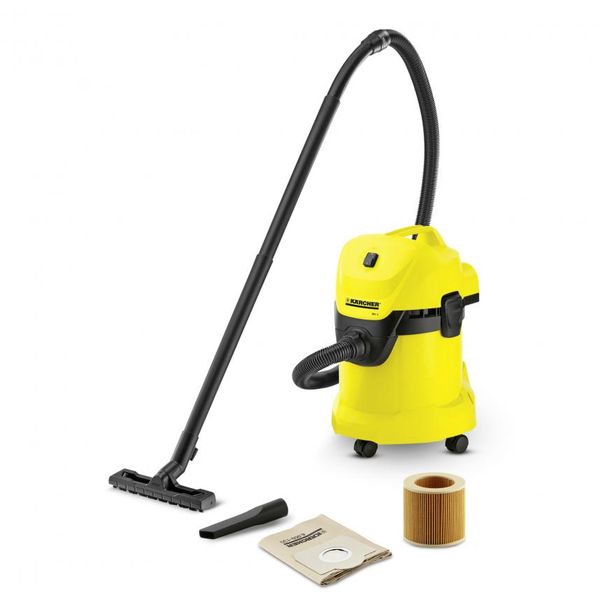 Kärcher WD 3 Wet &amp; Dry Vac, 1000W, 17L, blower, 2m hose, with accessories