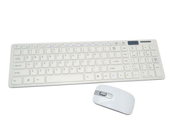 AEC Wireless Keyboard Dock And Mouse Set - White