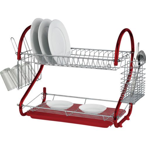 AEC 2 Tier Coloured Dish Rack