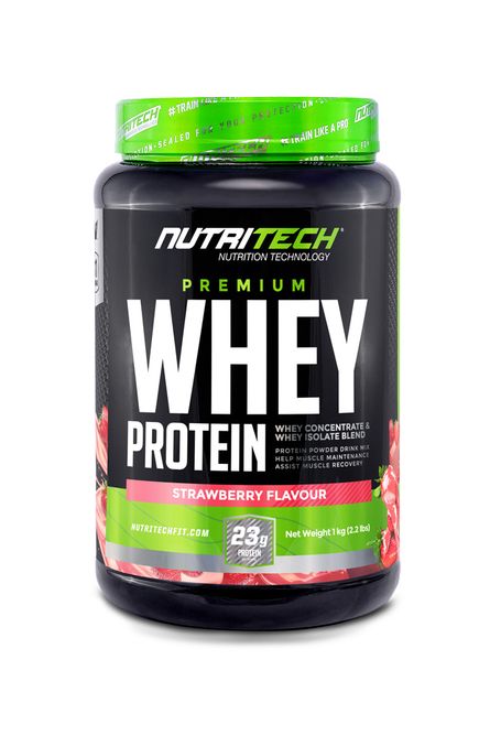 Nutritech Premium Whey Protein Strawberry 1kg Buy Online In South Africa 9395