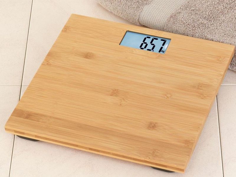 Bamboo Bathroom Scale