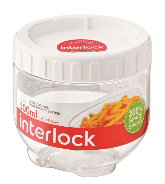 Lock &amp; Lock - Container and Interlock Lid - White - 500ml