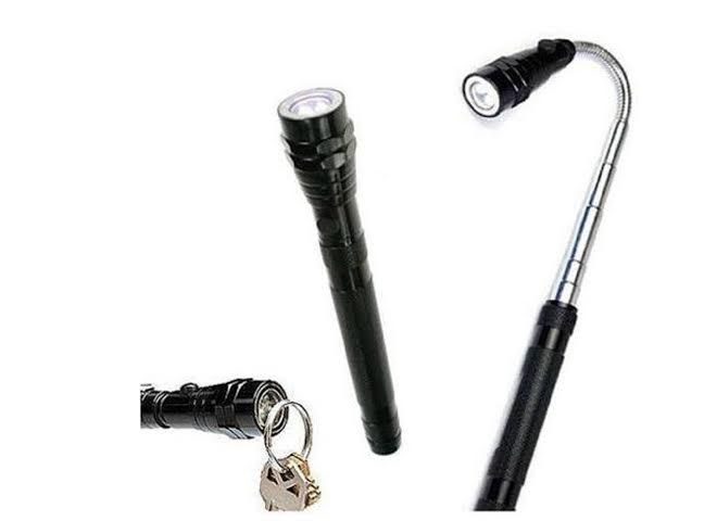 Telescopic Flashlight and Torch - Black