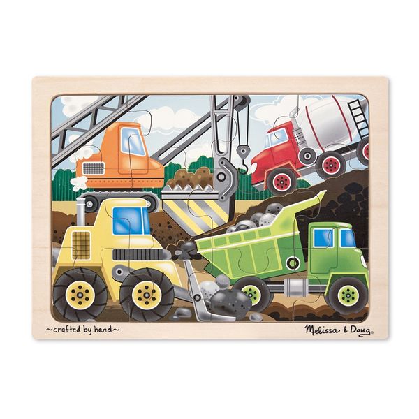 Melissa &amp; Doug Construction Site Jigsaw Puzzle (12 pc)