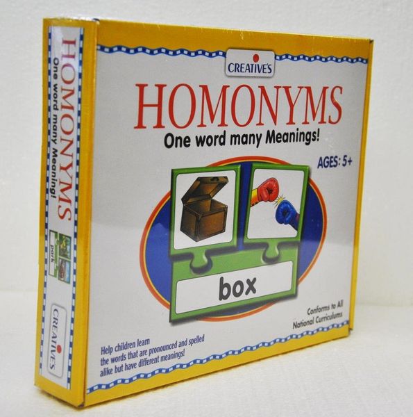 Homonyms Educational Cards - Learn Words with Multiple Meanings