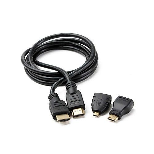 3 in 1 HDMI Full HD Cable with Mini &amp; Micro Adaptors