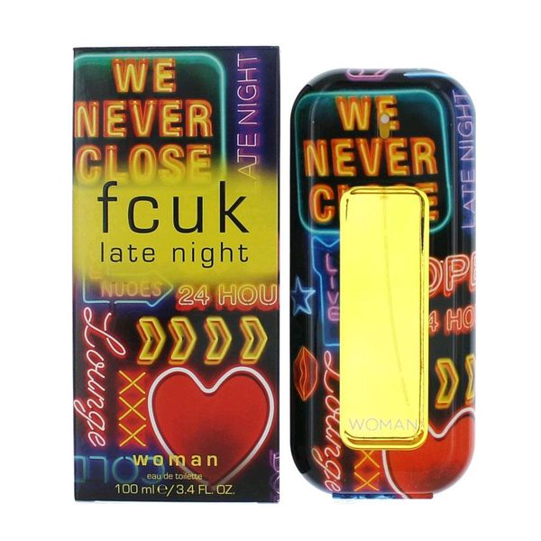 Fcuk Late Night Eau De Toilette Spray for Women 100ml (Parallel Import)