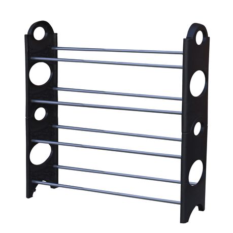 Fine Living 4 Tier Shoe Rack Black Buy Online In South Africa Takealot Com