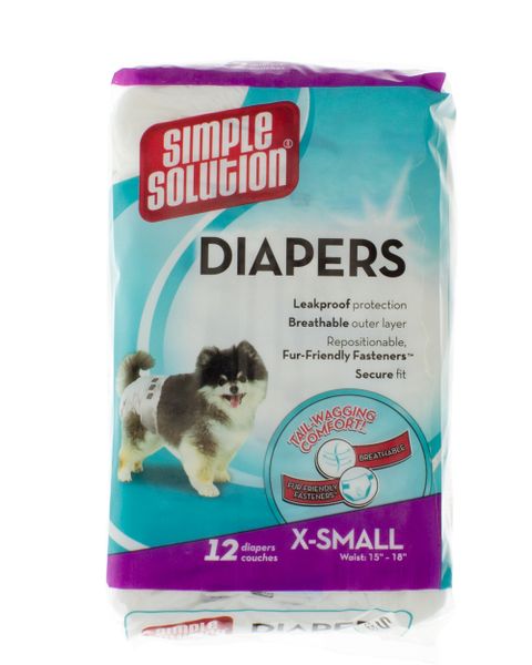 Simple Solution - Disposable Diapers - Extra-Small - 12 Pack
