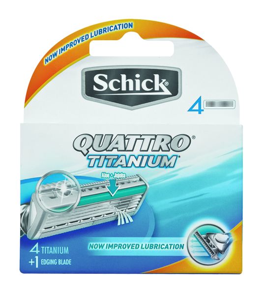 Schick Quattro Titanium Blades - 4 Pack