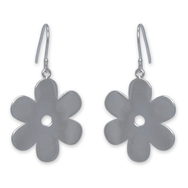 The Jeweller's Florist Solid Daisy Earrings - Sterling Silver