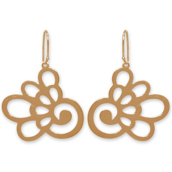 The Jeweller's Florist Hydrangea Earrings - Yellow Gold