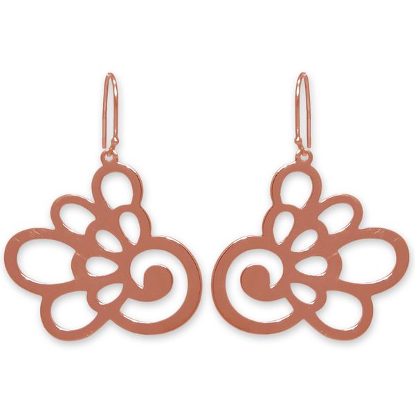 The Jeweller's Florist Hydrangea Earrings - Rose Gold