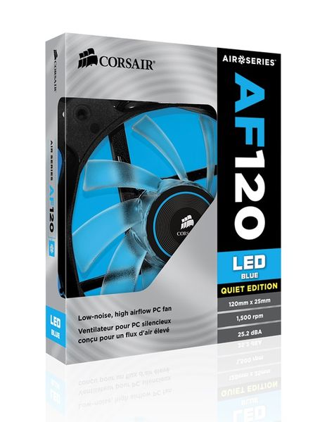 Corsair AF120 Quiet Edition High Airflow 120mm Fan with White Led