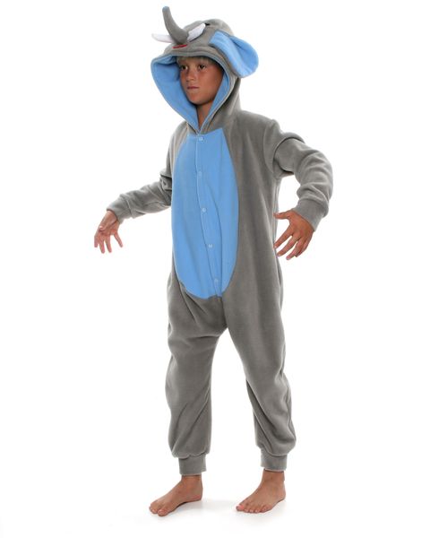 aFreaka Kids Elephant Onesie - Grey &amp; Pink