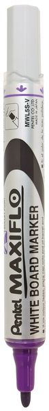 Pentel Maxiflo 4.0mm Bullet Tip Whiteboard Marker - Violet