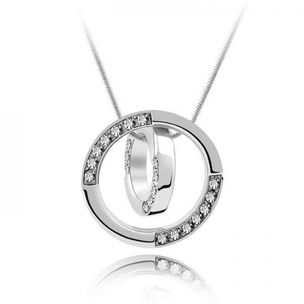 Double Circle of Love Necklace