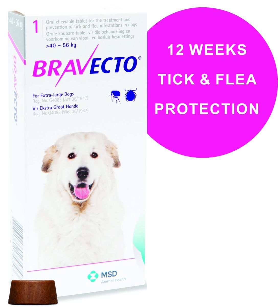 bravecto extra large dog