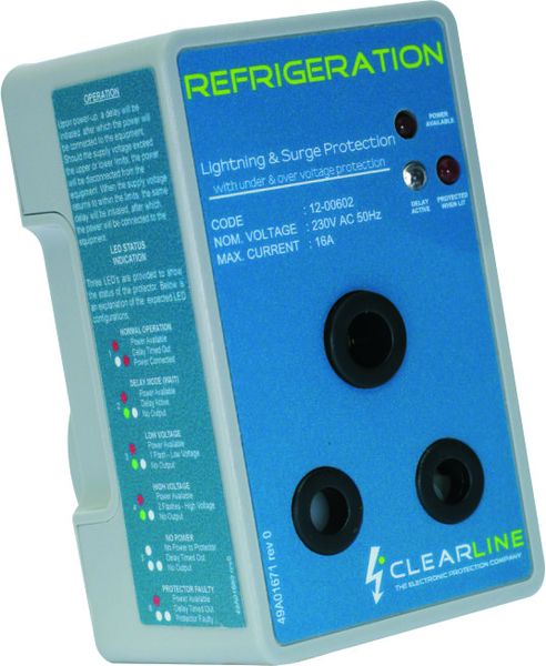 Clearline Loadshedding Refrigeration Lightning &amp; Surge Protector - 5 mins