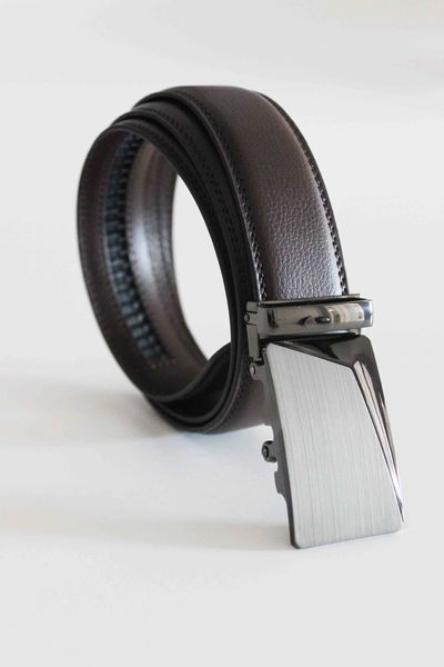 Click Belts Steel Buckle With Brown Strap