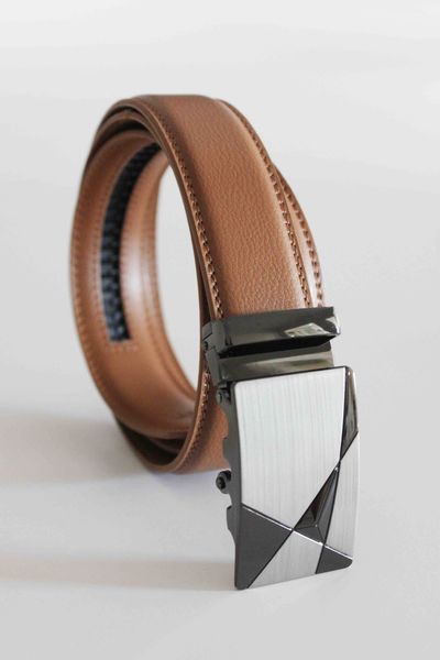 Click Belts Sabre Buckle With Tan Strap