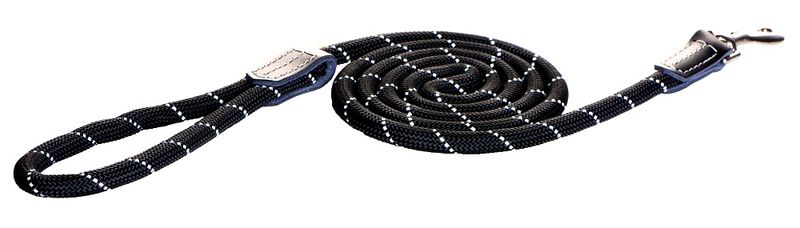 Rogz - Utility Rope 0.9cm Medium 1.8m Long Dog Leash - Reflective