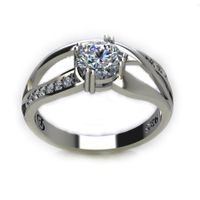 Miss Jewels CD Designer Jewelry 1 11ctw CZ Engagement  Ring  