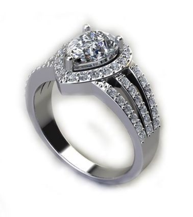 Cd Designer 2 81ctw Cz 925 Silver Engagement  Ring  Buy  