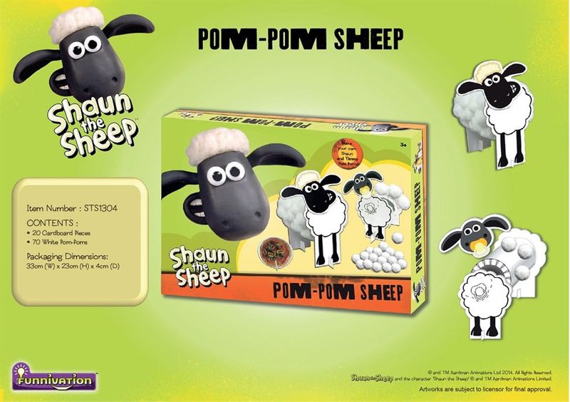 Shaun The Sheep Pom-Pom Sheep