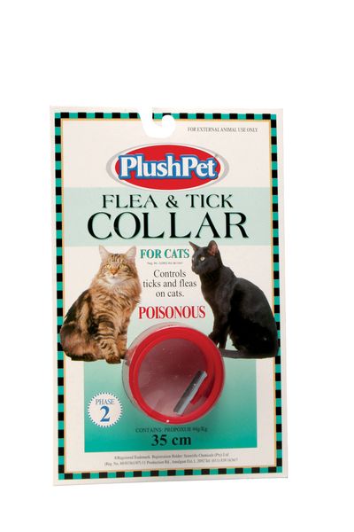 PlushPet Cat Flea and Tick Collar for Kittens 35cm - (Pack of 2)