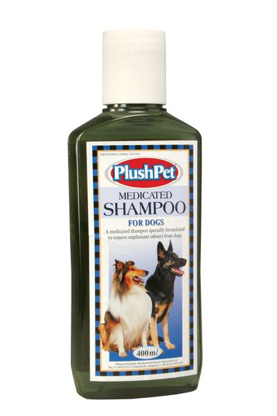 PlushPet Medicated Shampoo for Dogs - (Pack of 2)
