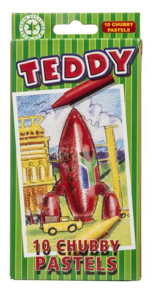 Teddy Oil Pastels Chubby - 10 Pieces