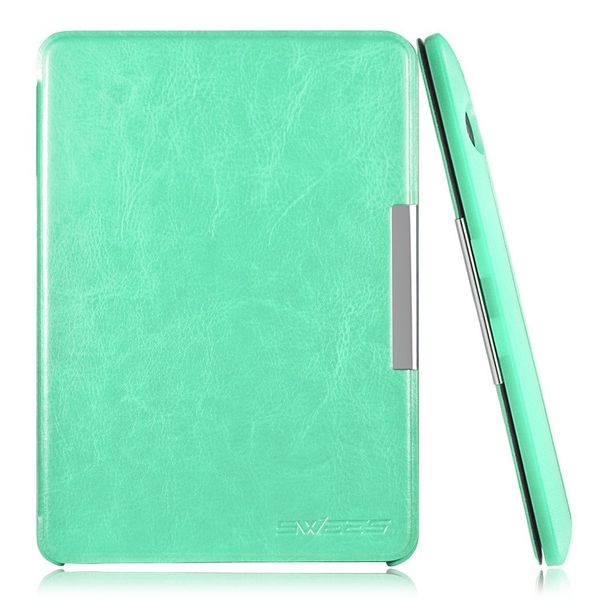 Magnetic Case &amp; Cover for Amazon Kindle Voyage 6" Including 2 HD Clear Screen Protectors - Soft Green
