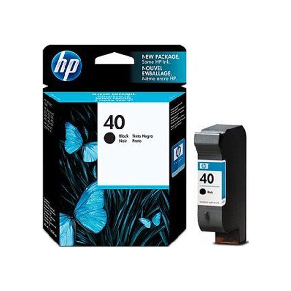 HP 40 Black Original Ink Cartridge